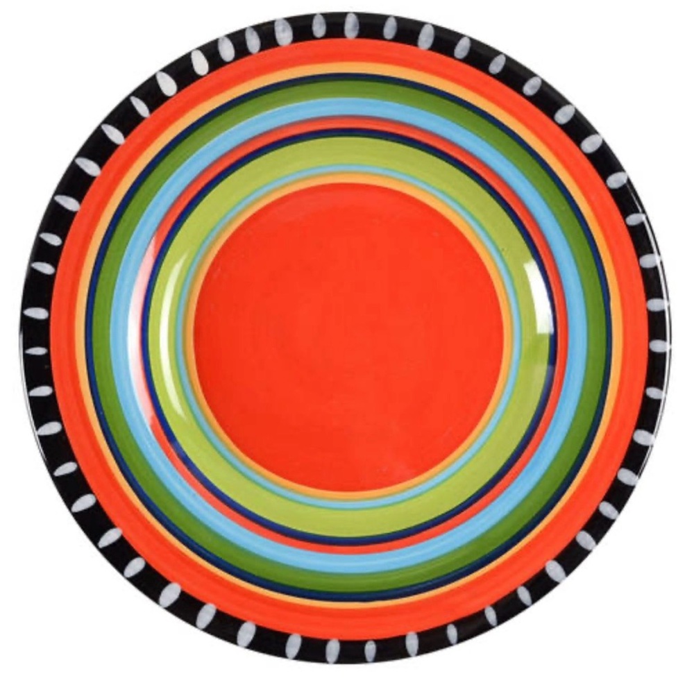 Gibson Elite Pueblo Springs Dinner Plate 11" Southwestern Discontinued 2013 Mint